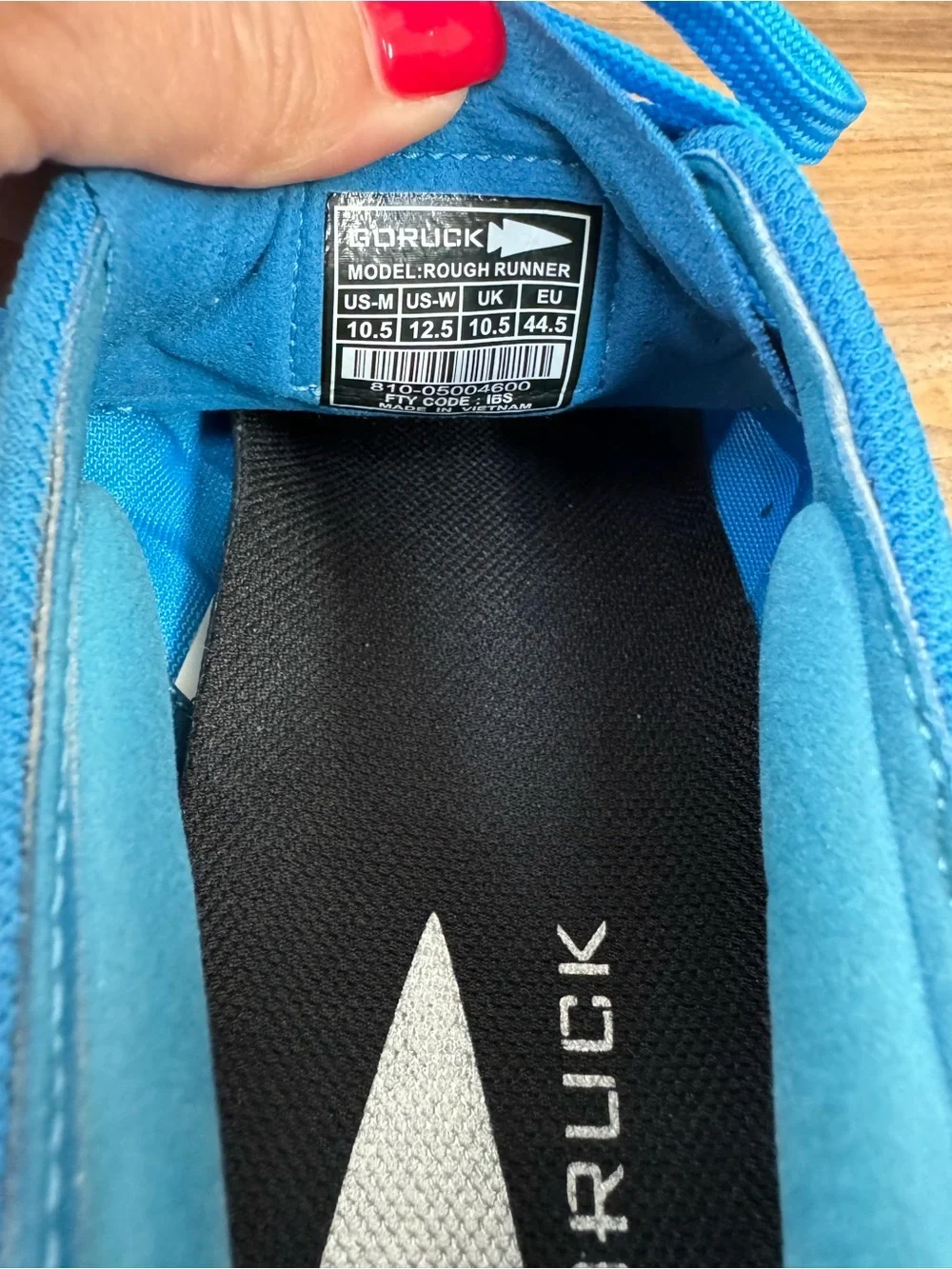 GORUCK Rough Runner Blue Orange Running Shoes Mens 10.5 W 12.5 Trail Training - Picture 9 of 11